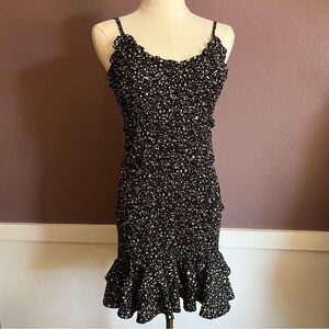 Black and White Print Women's Dress
